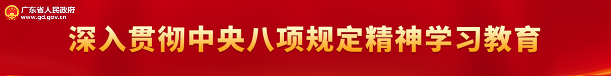 广东省深入贯彻中央八项规定精神学习教育