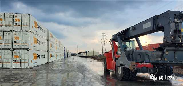 江门北站铁路货运站场作业繁忙(资料图)。 江门北站铁路货运站场作业繁忙(资料图)。