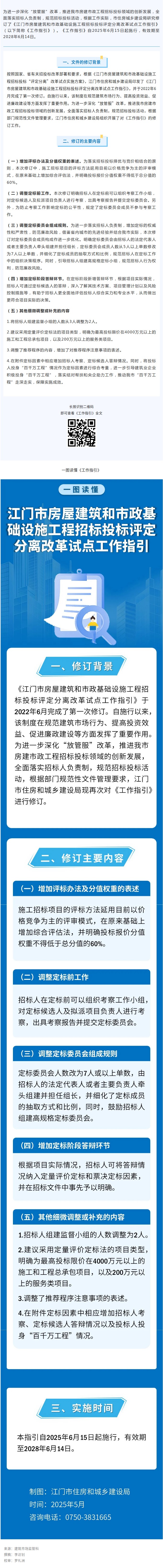 《江门市房屋建筑和市政基础设施工程招标投标评定分离改革试点工作指引》6月15日起施行.jpg