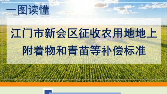 图解：江门市新会区征收农用地地上附着物和青苗等补偿标准